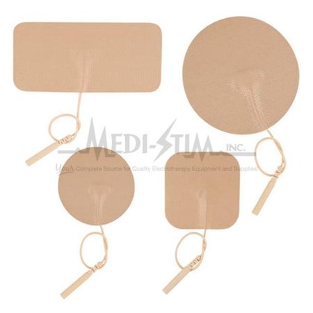 PREMIUM Premium 1913 Medi - Stim Premium 1.375 in. Rnd.; Pigtail Tan Tricot; Reusable Electrodes 4 Per Pkg 1913